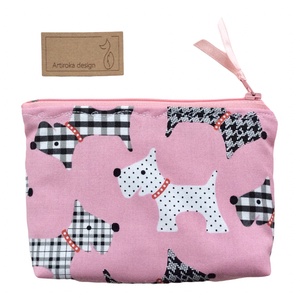 Skót Terrier kutya mintás, prémium irattartó pénztárca - Artiroka design - táska & tok - pénztárca & más tok - kártyatartó & irattartó - Meska.hu