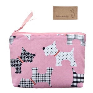 Skót Terrier kutya mintás, prémium irattartó pénztárca - Artiroka design - táska & tok - pénztárca & más tok - kártyatartó & irattartó - Meska.hu