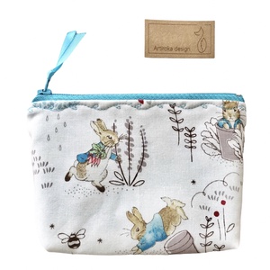 AKCIÓ - KÉTREKESZES, nyuszi mintás irattartó pénztárca - Nyúl Péter és barátai - Artiroka design  - Meska.hu
