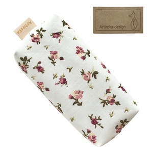 Virágos papírzsebkendő tartó vajszínben - PEDAGÓGUSNAP  - Artiroka design  - táska & tok - pénztárca & más tok - zsebkendőtartó tok - Meska.hu