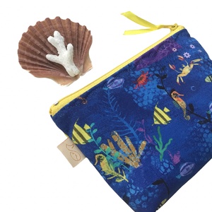 Tenger élővilága mintás, prémium irattartó pénztárca - Artiroka design - táska & tok - pénztárca & más tok - pénztárca - női pénztárca - Meska.hu