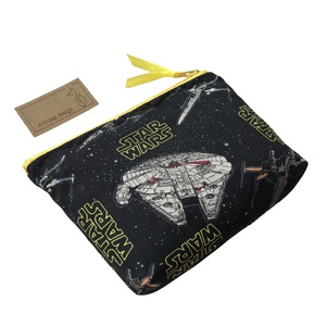 Star Wars Falcon űrhajó mintás prémium  irattartó pénztárca, vagy tolltartó neszesszer - Artiroka design - táska & tok - pénztárca & más tok - kártyatartó & irattartó - Meska.hu