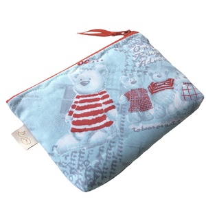 Mackó család,  világoskék irattartó, pénztárca - tolltartó neszesszer- Artiroka design - táska & tok - pénztárca & más tok - kártyatartó & irattartó - Meska.hu