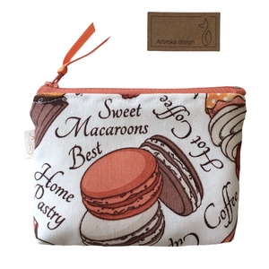 Édes álmok - macaron mintás irattartó pénztárca - Artiroka design  - táska & tok - pénztárca & más tok - cigarettatárca - Meska.hu