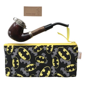 Batman mintás prémium pamut szemüvegtok, tolltartó vagy pipa tartó neszesszer akár APÁK NAPJÁRA - Artiroka design - Meska.hu