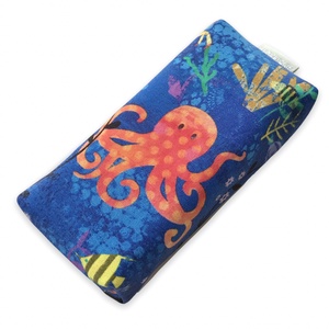 A tenger élővilága mintás prémium pamut textilből készült papírzsebkendő tartó- Artiroka design - táska & tok - pénztárca & más tok - zsebkendőtartó tok - Meska.hu