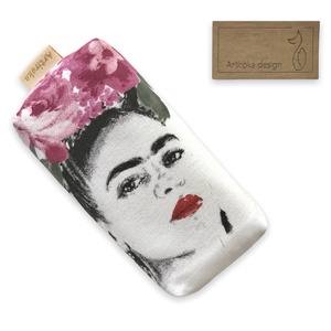 Frida Kahlo mintás, bélelt papírzsebkendő tartó  - Artiroka design, Táska & Tok, Pénztárca & Más tok, Zsebkendőtartó tok, Varrás, MESKA