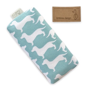 Tacskó kutya mintás bélelt papírzsebkendő tartó prémium textilből - Artiroka design - táska & tok - pénztárca & más tok - zsebkendőtartó tok - Meska.hu