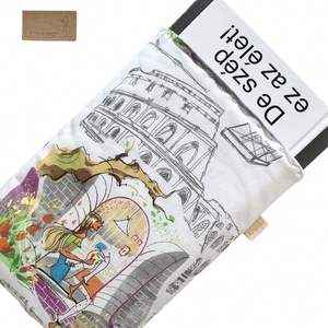 Római vakáció mintás  egyedi könyvtok, ipad tok vagy tablet tok tartó -  Artiroka design  - könyv & zene - könyvtok - Meska.hu