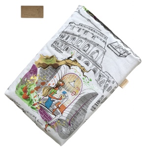 Római vakáció mintás  egyedi könyvtok, ipad tok vagy tablet tok tartó -  Artiroka design  - könyv & zene - könyvtok - Meska.hu