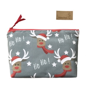 Rudolf a rénszarvas mintás nagyméretű neszesszer  , Táska & Tok, Neszesszer, Varrás, Hímzés, MESKA