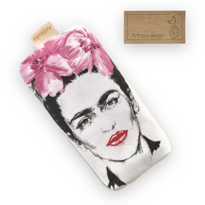 Frida Kahlo mintás, bélelt papírzsebkendő tartó  - Artiroka design, Táska & Tok, Pénztárca & Más tok, Zsebkendőtartó tok, Varrás, MESKA