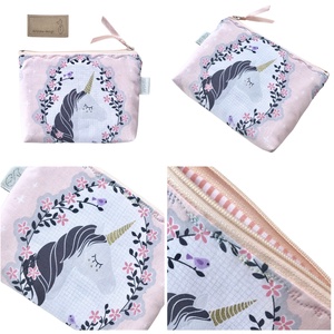 Unikornis mintás, pasztell színű irattartó pénztárca - Artiroka design  - táska & tok - pénztárca & más tok - kártyatartó & irattartó - Meska.hu