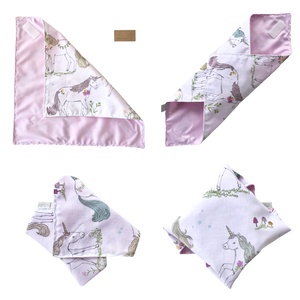 Unikornis mintás pamut textil újraszalvéta, szendvics vagy uzsonna csomagoló  - Artirokadesign - táska & tok - uzsonna- & ebéd tartó - szendvics csomagoló - Meska.hu