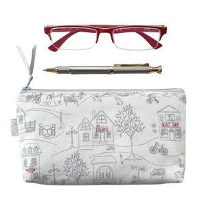 Otthon, édes otthon mintás tolltartó neszesszer, szemüvegtok vagy mobiltok - Artiroka design - táska & tok - neszesszer - Meska.hu