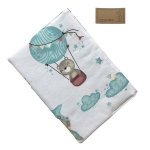 Egészségügyi kiskönyv borító Maci és felhő mintával  - Artiroka design - otthon & életmód - papír, írószer - Meska.hu