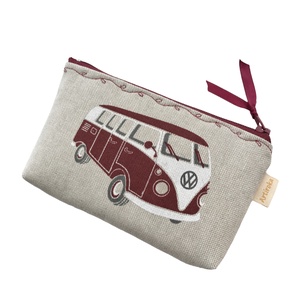 Retro Volkswagen busz mintás, irattartó pénztárca - bordó - Artiroka design - táska & tok - pénztárca & más tok - pénztárca - férfi pénztárca - Meska.hu