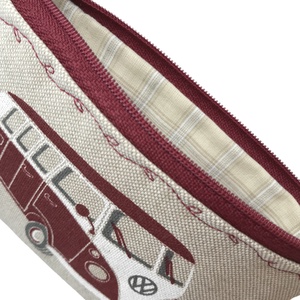 Retro Volkswagen busz mintás, irattartó pénztárca - bordó - Artiroka design - táska & tok - pénztárca & más tok - pénztárca - férfi pénztárca - Meska.hu