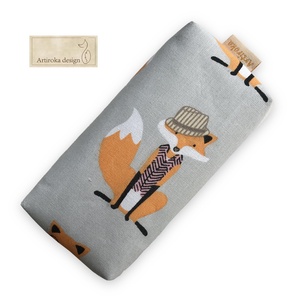 Kalapos Róka Úr  mintás papírzsebkendő tartó -  APA - NAGYPAPA  - Artiroka design - Meska.hu