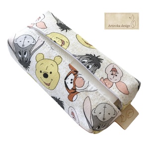 Micimackó, Tigris, Füles és Malacka mintás papírzsebkendő tartó - SZÜLETÉSNAP  - Artiroka design - táska & tok - pénztárca & más tok - zsebkendőtartó tok - Meska.hu