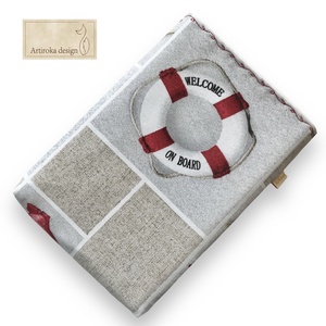 KÖNYVTOK  tengerparti nyár mintával - NYÁR - TENGER - VAKÁCIÓ   - Artiroka design - Meska.hu