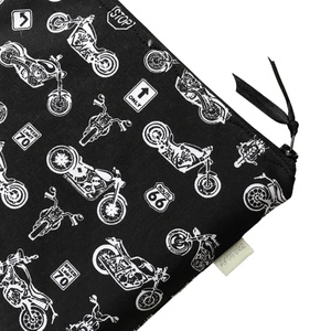 Harley Davidson motorok mintás pamut textil uzsonna tasak vagy nagyméretű neszesszer PUL béléssel - Artiroka design - táska & tok - neszesszer - Meska.hu
