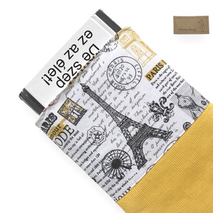 KÖNYVTOK - Párizs, Eiffel torony mintás, könyvtok vagy Ipad tok  - Artiroka design  - könyv & zene - könyvtok - Meska.hu