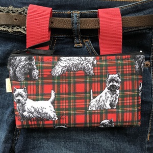 AKCIÓ - Westie kutya mintás vízálló övtáska  - Artiroka design - táska & tok - övtáska - Meska.hu