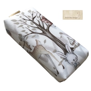 Nyuszi, mókus, őzike, mosómedve és róka mintás vízálló papírzsebkendő tartó   - Artiroka design - táska & tok - pénztárca & más tok - zsebkendőtartó tok - Meska.hu