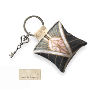 Art Deco mintás prémium pamut kulcstartó  - Artiroka design  - Meska.hu