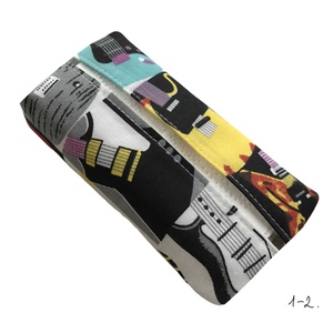 AKCIÓ - Gitár mintás bélelt papírzsebkendő tartó - Artiroka design - táska & tok - pénztárca & más tok - zsebkendőtartó tok - Meska.hu