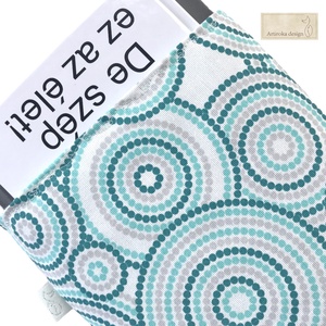 KÖNYVTOK - Türkiz mandala mintával  - Artiroka design - Meska.hu