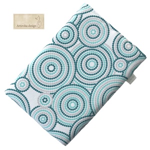 KÖNYVTOK - Türkiz mandala mintával  - Artiroka design - könyv & zene - könyvtok - Meska.hu