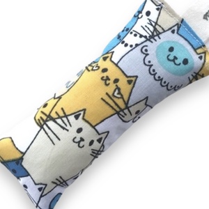 Cica mintás kulcstartó, nyári színekben -  Artiroka design , Táska & Tok, Kulcstartó & Táskadísz, Kulcstartó, Varrás, Ékszerkészítés, MESKA