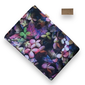 Őszi hortenzia és levelek mintás vízálló KÖNYVTOK - Artiroka design - könyv & zene - könyvtok - Meska.hu