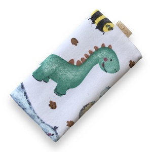 Dinó mintás pamut textilből készült papírzsebkendő tartó  - Artiroka design, Táska & Tok, Pénztárca & Más tok, Zsebkendőtartó tok, Varrás, MESKA