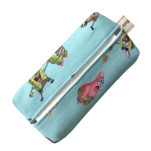 Spongya Bob és Patrik mintás prémium pamut zsebkendő tartó  - Artiroka design - táska & tok - pénztárca & más tok - zsebkendőtartó tok - Meska.hu