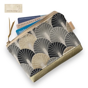 Art Deco mintás irattartó pénztárca, vagy tolltartó neszesszer, szemüvegtok, mobiltok - Artiroka design, Táska & Tok, Pénztárca & Más tok, Pénztárca, Női pénztárca, Varrás, Hímzés, MESKA