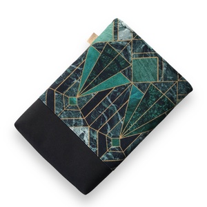 Art Deco mintás PRÉMIUM pamut KÖNYVTOK leheletnyi arany díszítéssel  - Artiroka - könyv & zene - könyvtok - Meska.hu