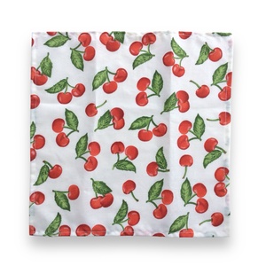 Cseresznye és görög dinnye mintás zsebkendő vagy szalvéta szett - Artiroka design - szépségápolás - textil zsebkendő - Meska.hu