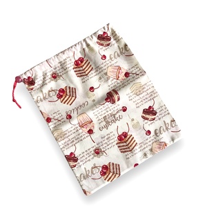  Sütemény mintás pamut textil bevásárló zacskó - ÖKO zsák - Környezetbarát - Artiroka design, Táska & Tok, Bevásárlás & Shopper táska, Zöldség/Gyümölcs zsák, Varrás, MESKA