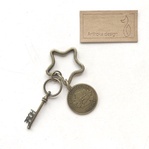 Kis herceg  mintás egyedi kulcstartó Vintage kulcs medállal - NŐNAP  - Artiroka design - ékszer - nyaklánc - medál - Meska.hu