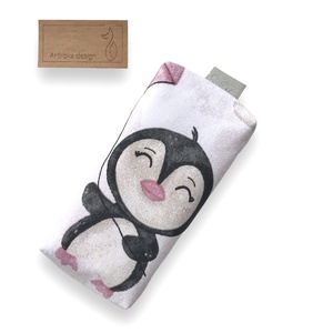 Pingvin mintás pamut textil zsebkendő tartó  - Artiroka design, Táska & Tok, Pénztárca & Más tok, Zsebkendőtartó tok, Varrás, MESKA