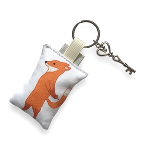 Róka mama a kisrókákkal mintás kulcstartó - Anyák napja - Artiroka design - táska & tok - kulcstartó & táskadísz - kulcstartó - Meska.hu