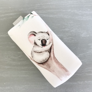 Koala mackó mintás papírzsebkendő tartó - akár SZETT- ben is  - Artiroka design - táska & tok - pénztárca & más tok - zsebkendőtartó tok - Meska.hu