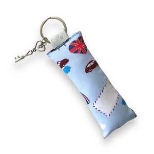 London mintás pamut textil kulcstartó - Artiroka design - táska & tok - kulcstartó & táskadísz - kulcstartó - Meska.hu