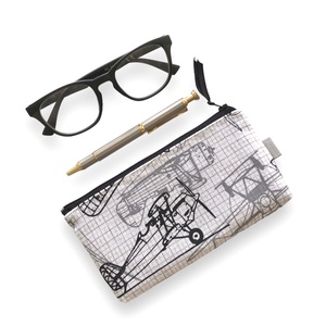 Repülőgép mintás  tolltartó, neszesszer, szemüvegtok vagy mobiltok - Artiroka design - táska & tok - neszesszer - Meska.hu