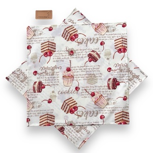 Sütemény, cupcake  mintás zsebkendő vagy szalvéta szett - születésnap - Artiroka design - otthon & életmód - konyhafelszerelés, tálalás - konyhai textil - szalvéta - Meska.hu