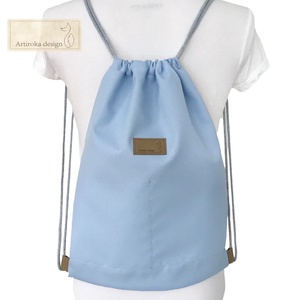 Madarak a nádasban - egyedi akvarell mintás hátizsák  - EGYEDI DARAB - Artiroka design - táska & tok - hátizsák - tornazsák, gymbag - Meska.hu