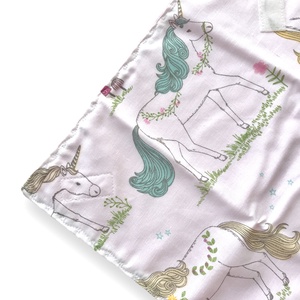 Unikornis mintás pamut textil újraszalvéta, szendvics vagy uzsonna csomagoló  - Artirokadesign - táska & tok - uzsonna- & ebéd tartó - szendvics csomagoló - Meska.hu